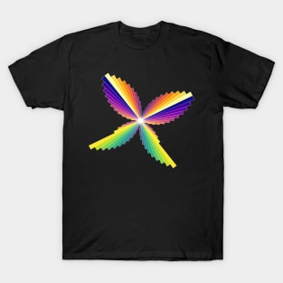 Aurora Butterfly | Flying Wings Bar Charts Black T-Shirt